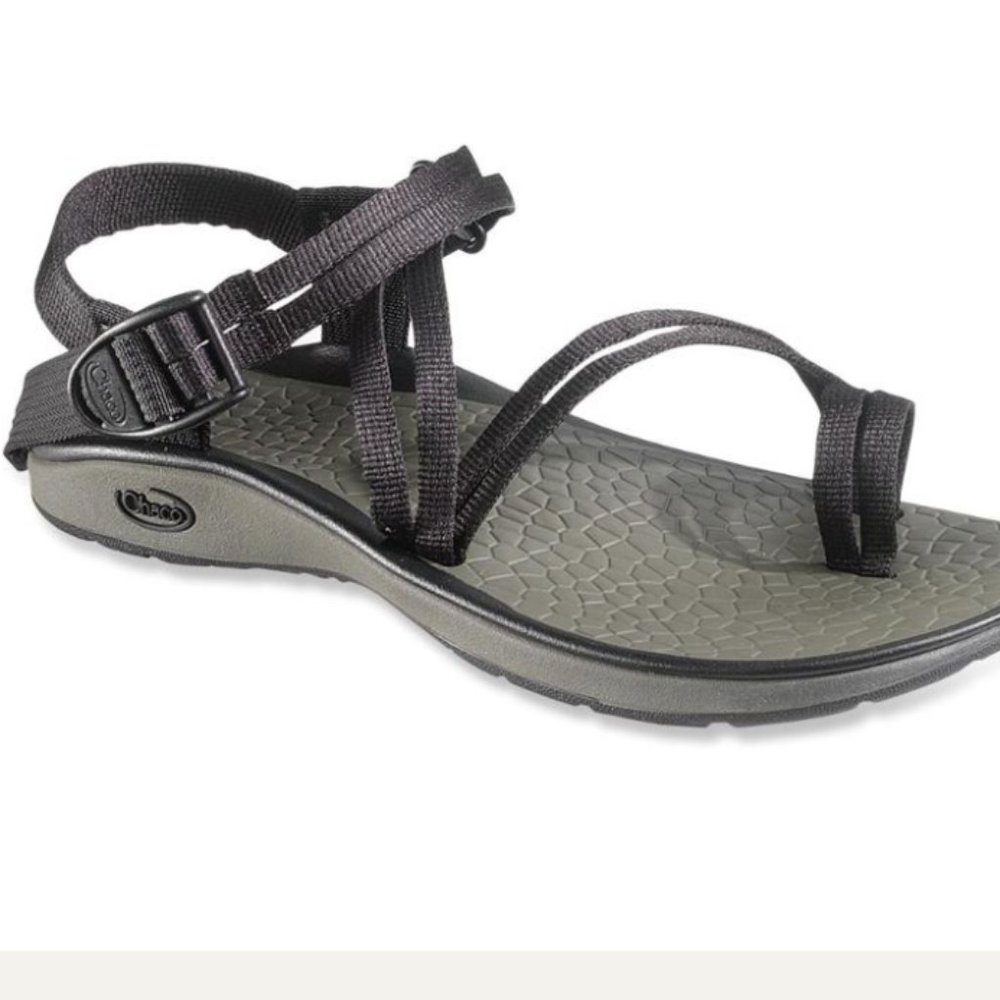 EUC Black Chaco Fantasia Double Strap Sandal